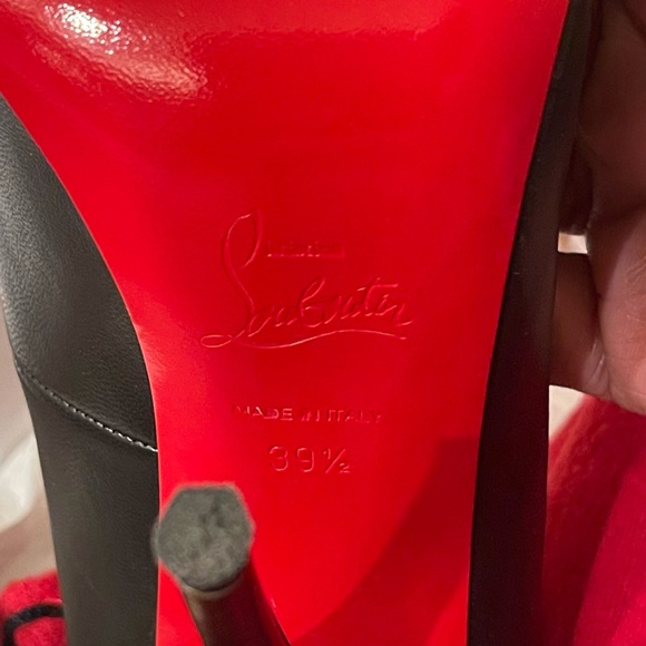 Christian Louboutin Huguetta Pump 129 Nappa Black Bronze Pump - Picture 10 of 12